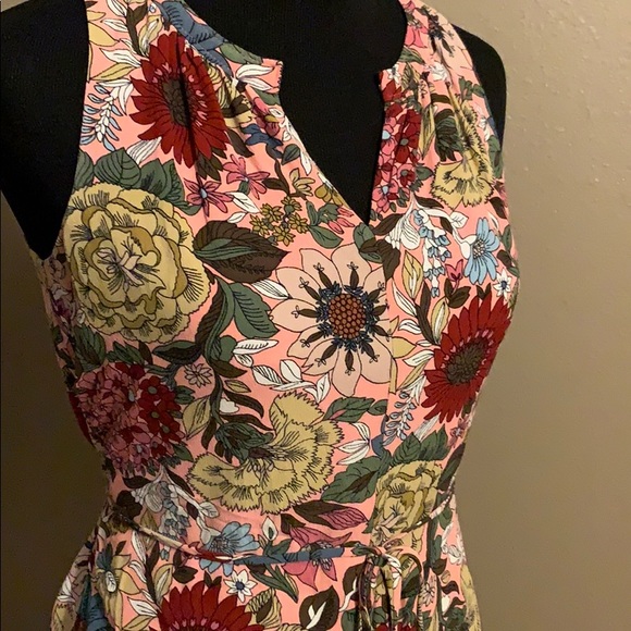 LOFT summer floral shift dress - petite - Picture 3 of 6